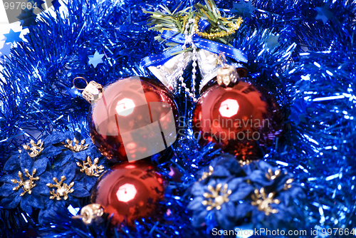 Image of Christmas and New Year decorations  