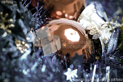 Image of Christmas and New Year decorations  