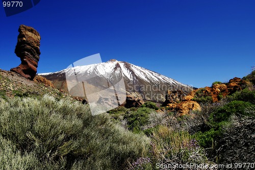 Image of Snow Toppped Volcano