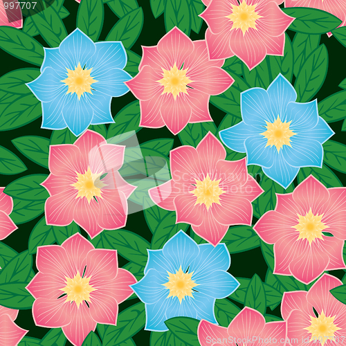 Image of Abstract flowers background