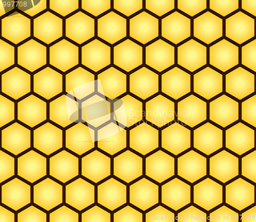 Image of Abstract seamless pattern of honeycomb form