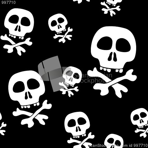 Image of Abstract background with skulls