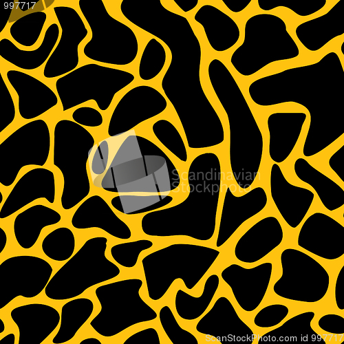 Image of Abstract seamless background of yellow-black skin of animal