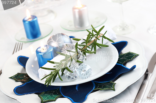 Image of Place setting for Christmas