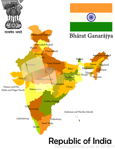 Image of Map of India