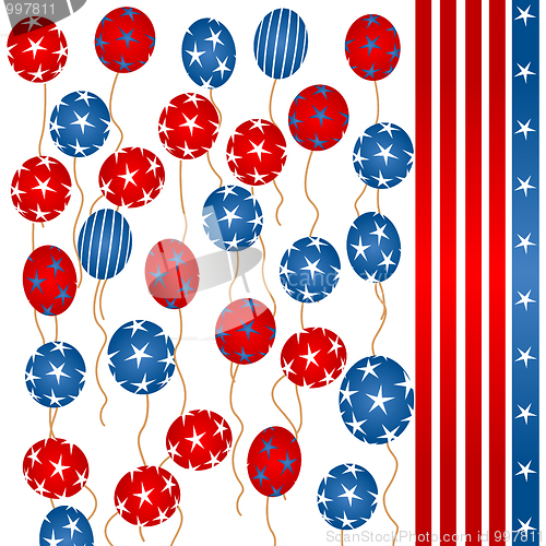 Image of Stars and stripes balloons
