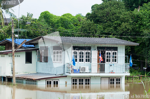 Image of Flooded house in Thailand