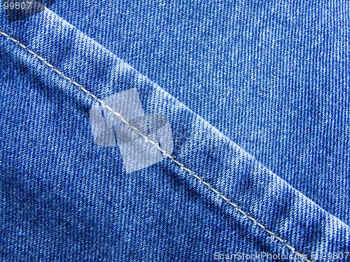 Image of Blue jeans diagonal