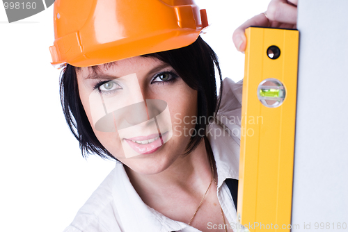 Image of Girl with level