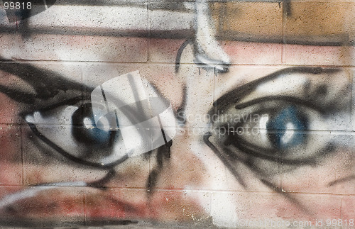 Image of face graffiti