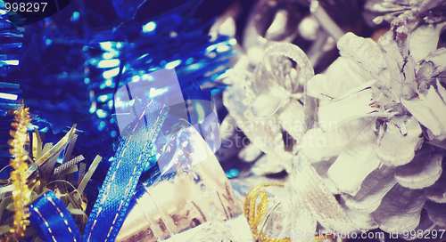 Image of Christmas and New Year decorations   