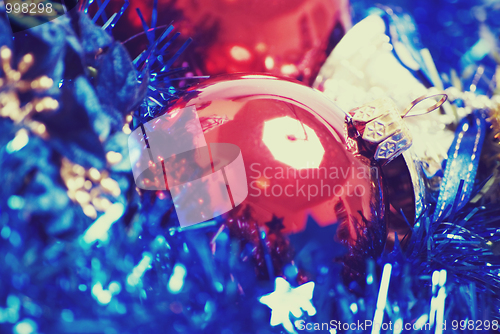 Image of Christmas and New Year decorations  