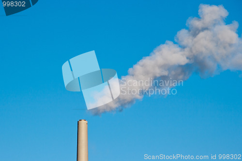 Image of Chimney with smoke trail
