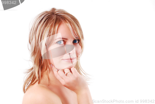 Image of portrait of beautiful young girl 