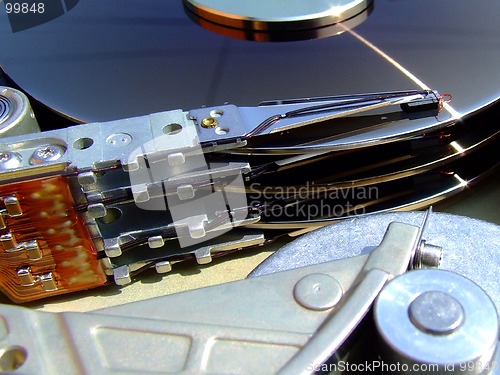 Image of Hard drive heads