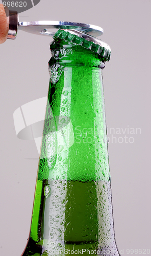 Image of Beer bottle being opened