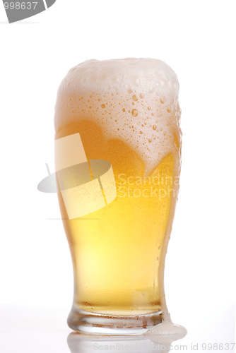 Image of Glass of beer close-up 