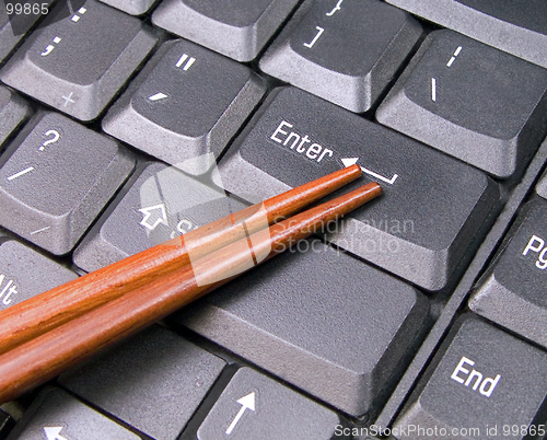 Image of Chopsticks on keyboard