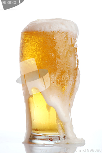 Image of Glass of beer close-up 