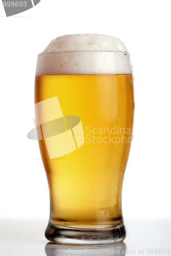 Image of Glass of beer close-up 