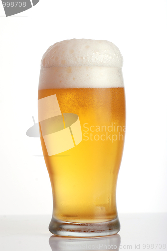 Image of Glass of beer close-up 