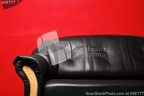 Image of black sofa 