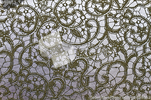 Image of Texture of classic floral fabric 