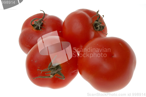 Image of Four ripe tomatoes