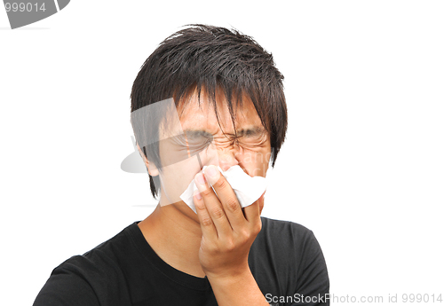 Image of sneeze man