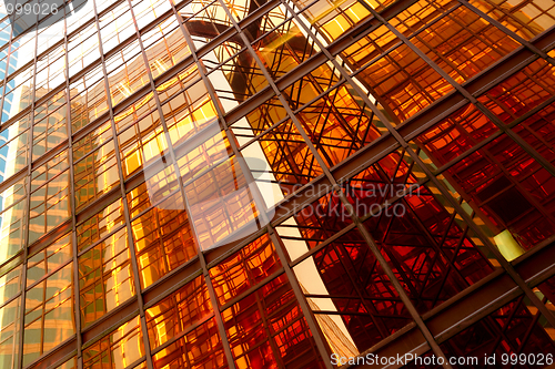 Image of Glass wall of an office building