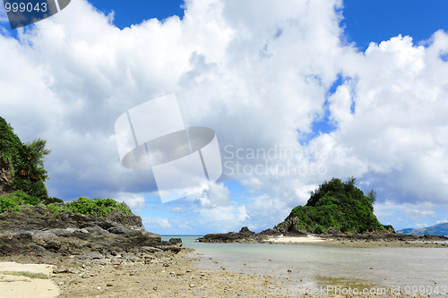 Image of beautiful seascape in okinawa japan