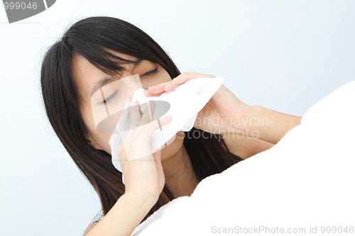 Image of sneeze girl