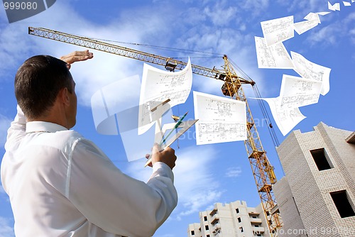 Image of designing technology in construction