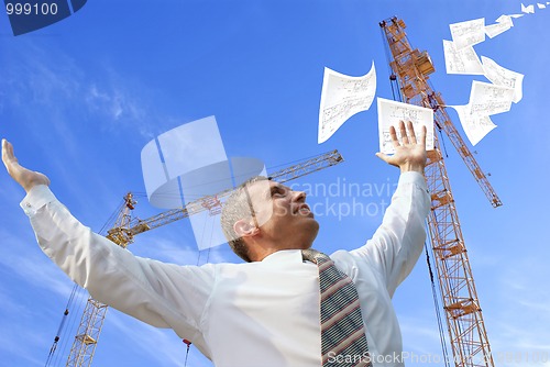 Image of designing technology in construction