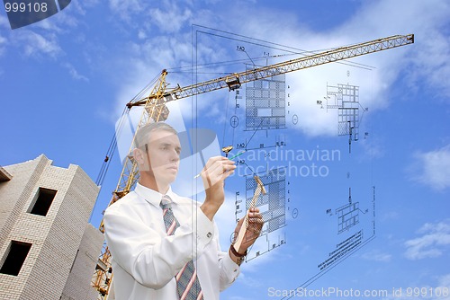 Image of designing technology in construction