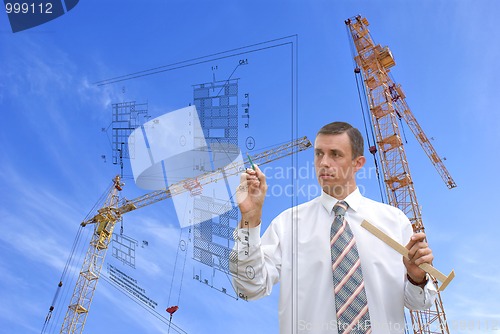 Image of designing technology in construction