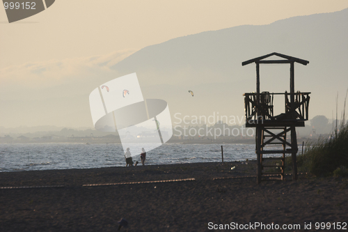 Image of old beach tower