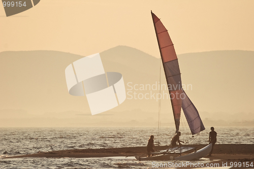 Image of evening sail