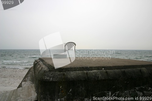 Image of bunker on beach