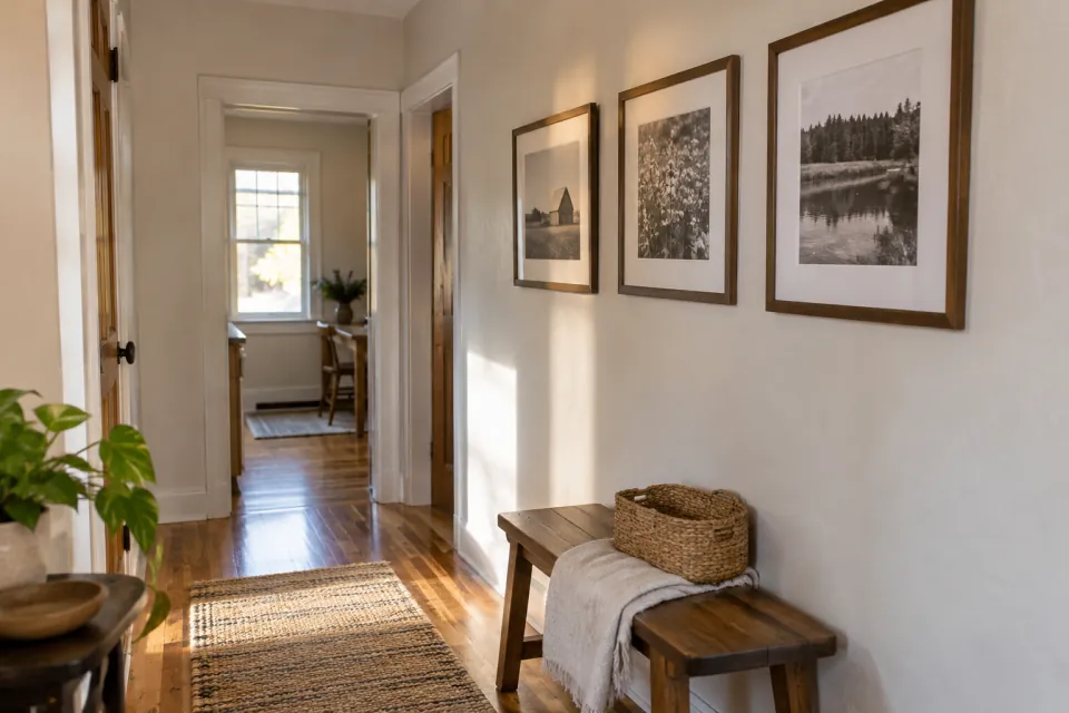 Illustrative scene for Make a small hallway display