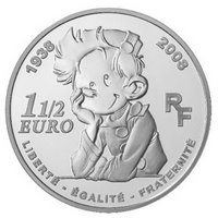 Moneda conmemorativa por los 70 años de Spirou