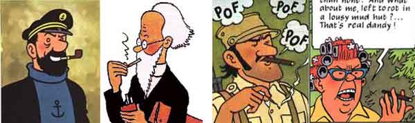tintin-fumadores
