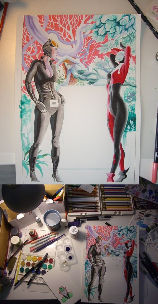 Gotham Sirens 10 cover making