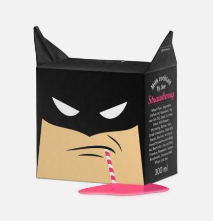 Carton de leche de Batman