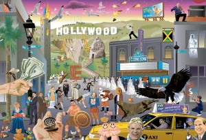 Phil Argent graphic movie titles