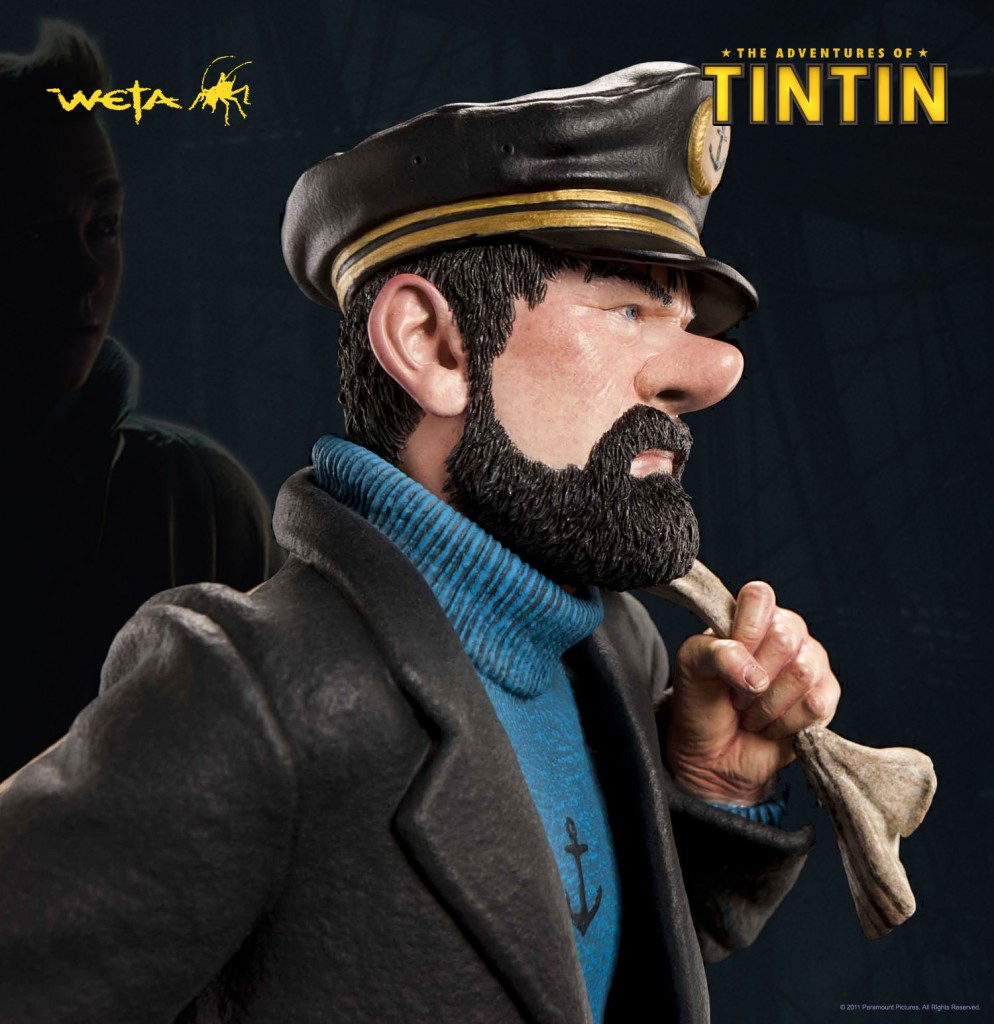 Figura de resina - Capitán Haddock en marcha - 12 cm. - Colección Tintín