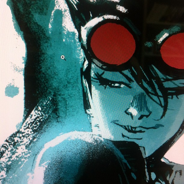 Catwoman de Rafael Albuquerque (detalle) Catwoman de Rafael Albuquerque (detalle)