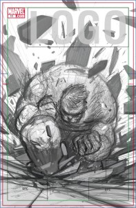 Boceto de Julian Totino Tedesco para Hulk Season One Boceto de Julian Totino Tedesco para Hulk Season One