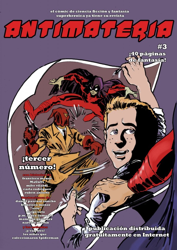 Portada de la revista Antimateria número 3 Portada de la revista Antimateria número 3