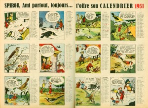 Journal Spirou Calendario 1951 Journal Spirou Calendario 1951